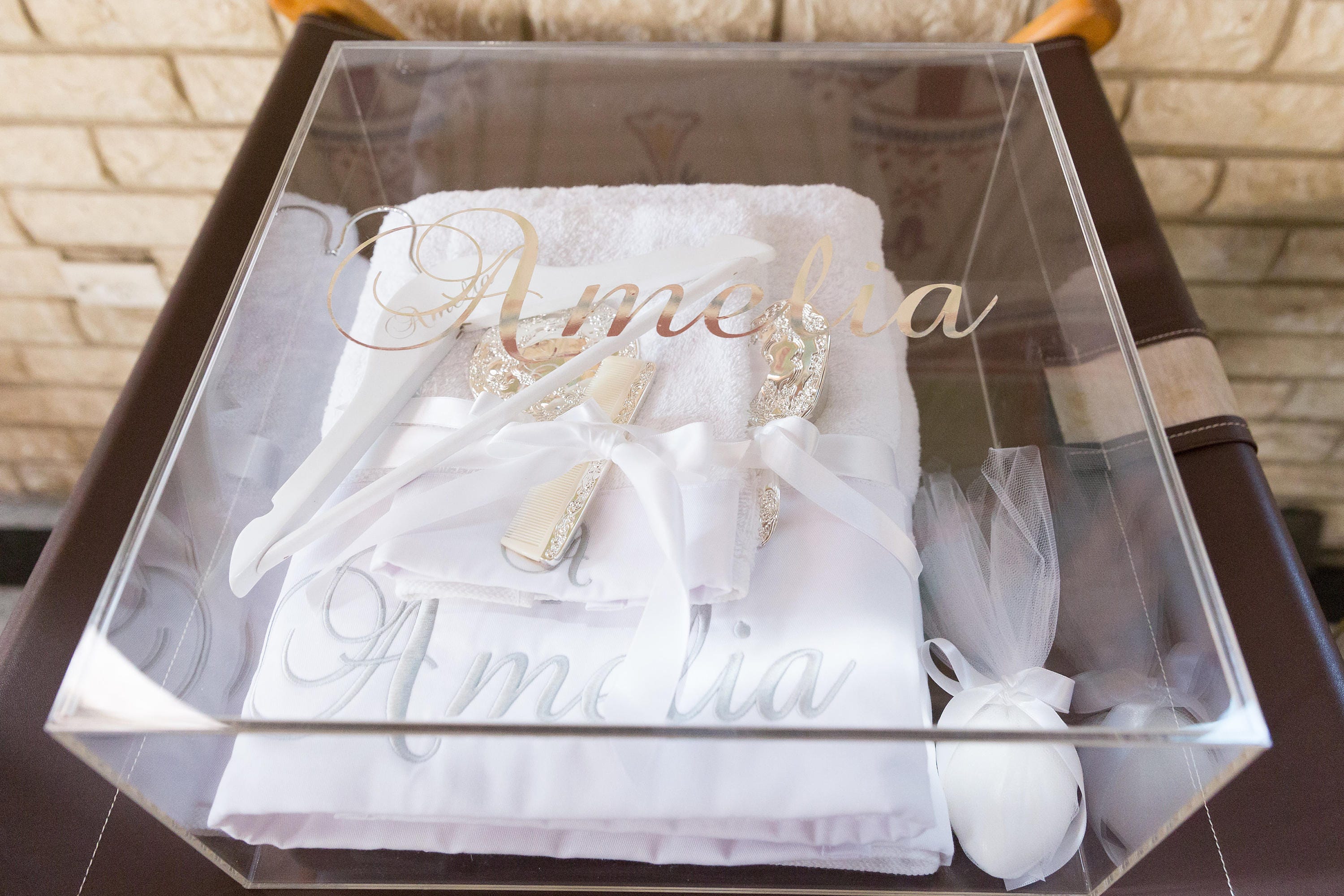 Acrylic Personalised Christening Box Greek Christening Etsy Australia