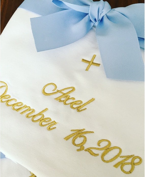 personalised christening towels
