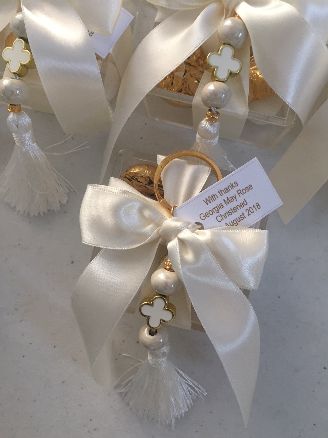 5x Girl Favors Greek Baptism Christening Bomboniere Cross Etsy