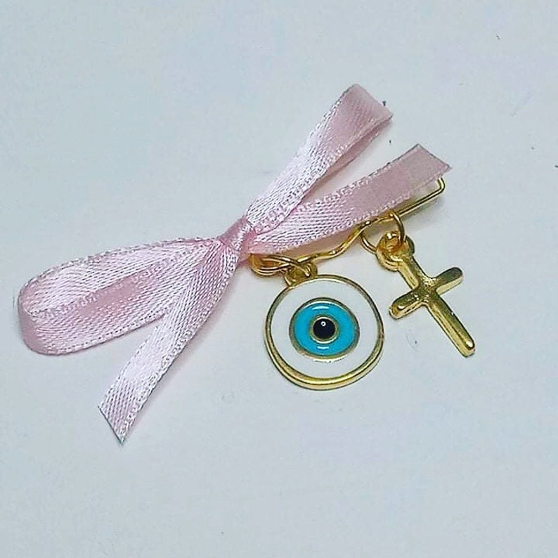 Martirika Pin Mati,Witness Bracelet Evil Eye Orthodox Baptism Greek Martyrika 5x Girl Witness Pins Greek Christening Martyrika