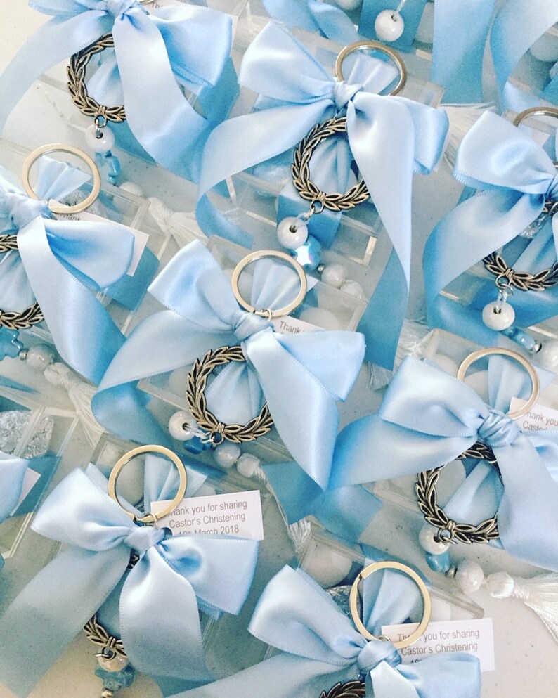 10 X Baby Boy Favors Greek Baptism Christening Bomboniere Etsy