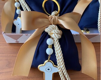 10 x Boy Favors , Greek Baptism, Christening Bomboniere, Christening Favors ,Greek Christening ,Mati , Greek Martyrika , Boy Christening