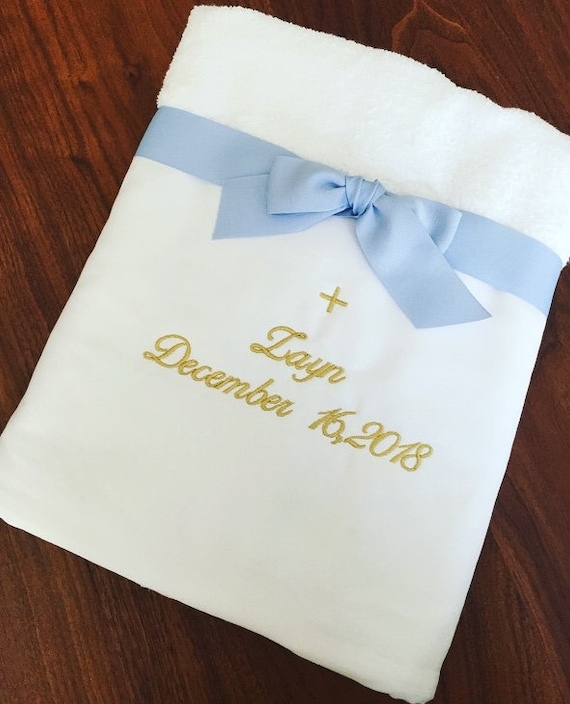 Personalised Hand Towel Orthodox Baptism Set Greek Baptism