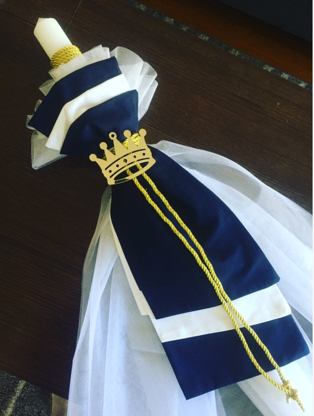 Christening Lambatha , Greek Baptism, Baptism Candle, Christening