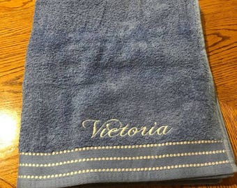 Personalized Beach Towel | Beach towel | Customized beach towel | Embroidered beach towel