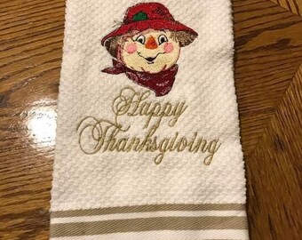 Thanksgiving towel | Holiday hand towel | Kitchen towel | Thanksgiving dish towel | Holiday dish towel
