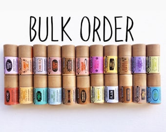 BULK Eco Friendly Lip Balms- Vegan Natural Lip Balm- Plastic-free packaging- Zero waste wholesale - Earth friendly- sustainable- compostable