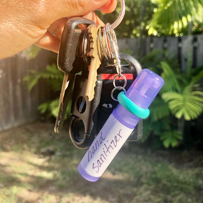 Mini Spray Bottle Key Chain Kit Hand Sanitizers Holder Etsy