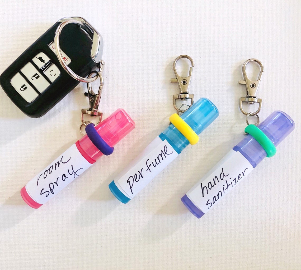 Mini Spray Bottle Key Chain Kit Hand Sanitizers Holder Etsy