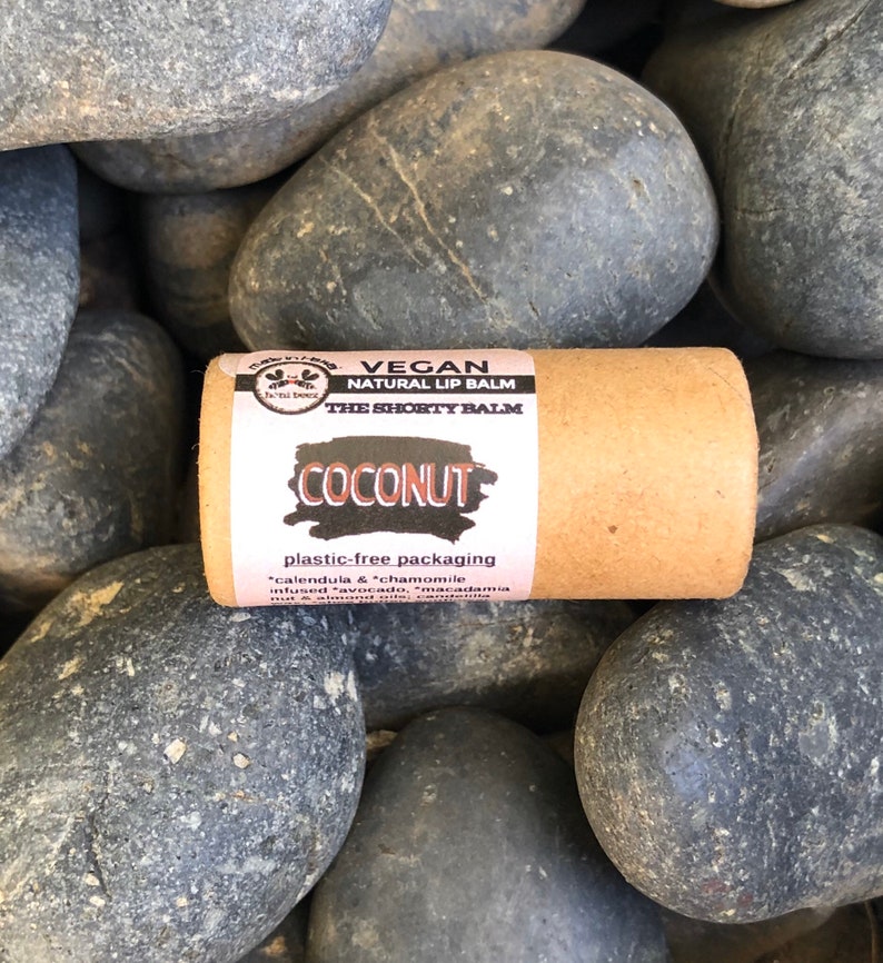 Eco Friendly Lip Balms Vegan Natural Plastic-free packaging Zero waste chapstick Earth friendly sustainable biodegradable organic image 7