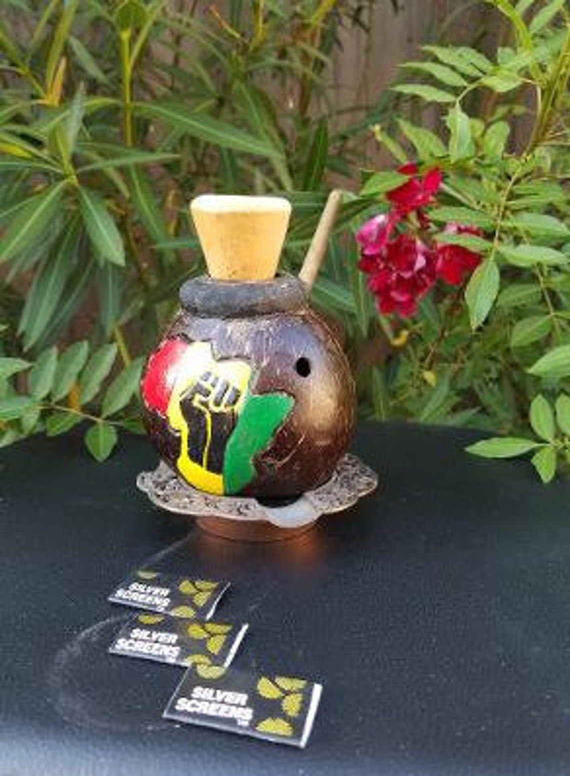 Rasta Chalice Bung Chalice Bob Marley Chalice Coconut Etsy