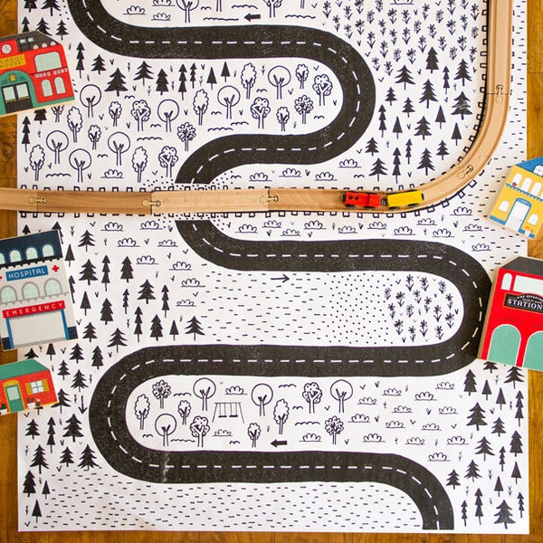 Car Play Mat - Etsy