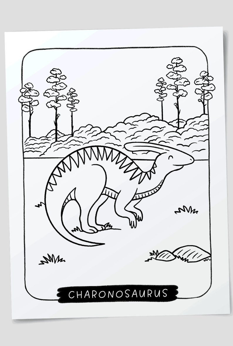 DINOSAUR Coloring Book for Kids PRINTABLE Dinosaur Coloring Pages ...