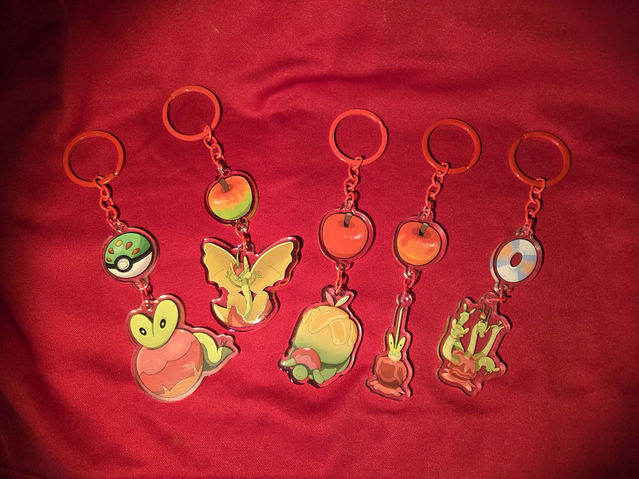 Applin Evolution Line Keychains (ALL in Stock) - Etsy