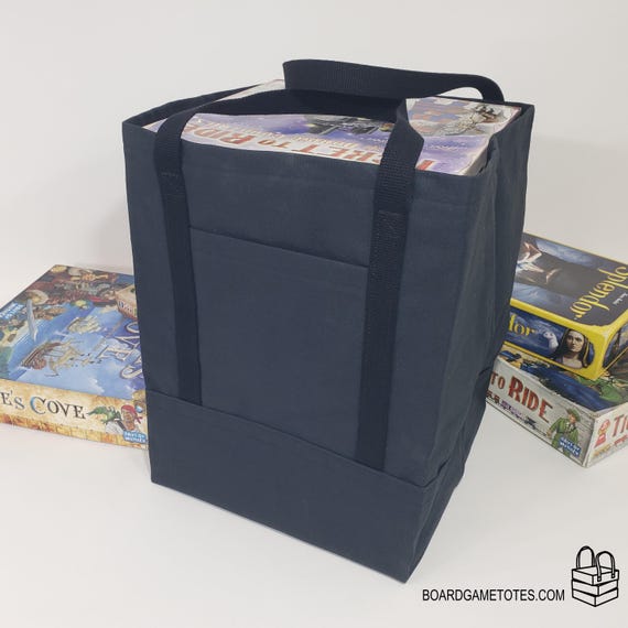 The Board Game Tote (Premium Duck Canvas, Black)