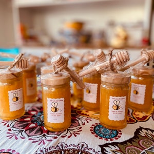 Honey from Sicily 55 ml Guest gift Wedding Baptism Communion Favor Wedding finest Sicilian honey with label on request