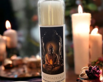 Buddha Delight ritual candle happiness, relaxation, blockage solution alternative practitioner energies