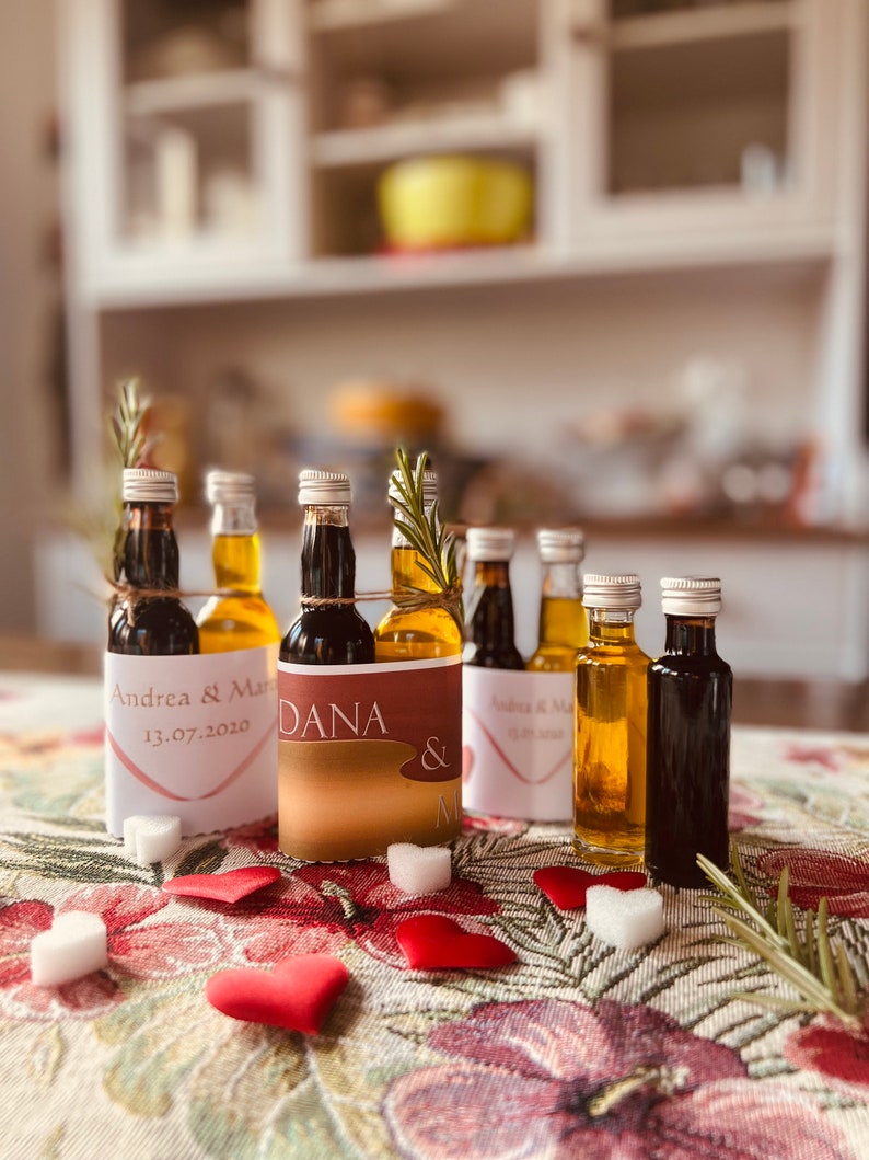 Olive Oil & Balsamic Vinegar as a Guest Gift Wedding Etsy