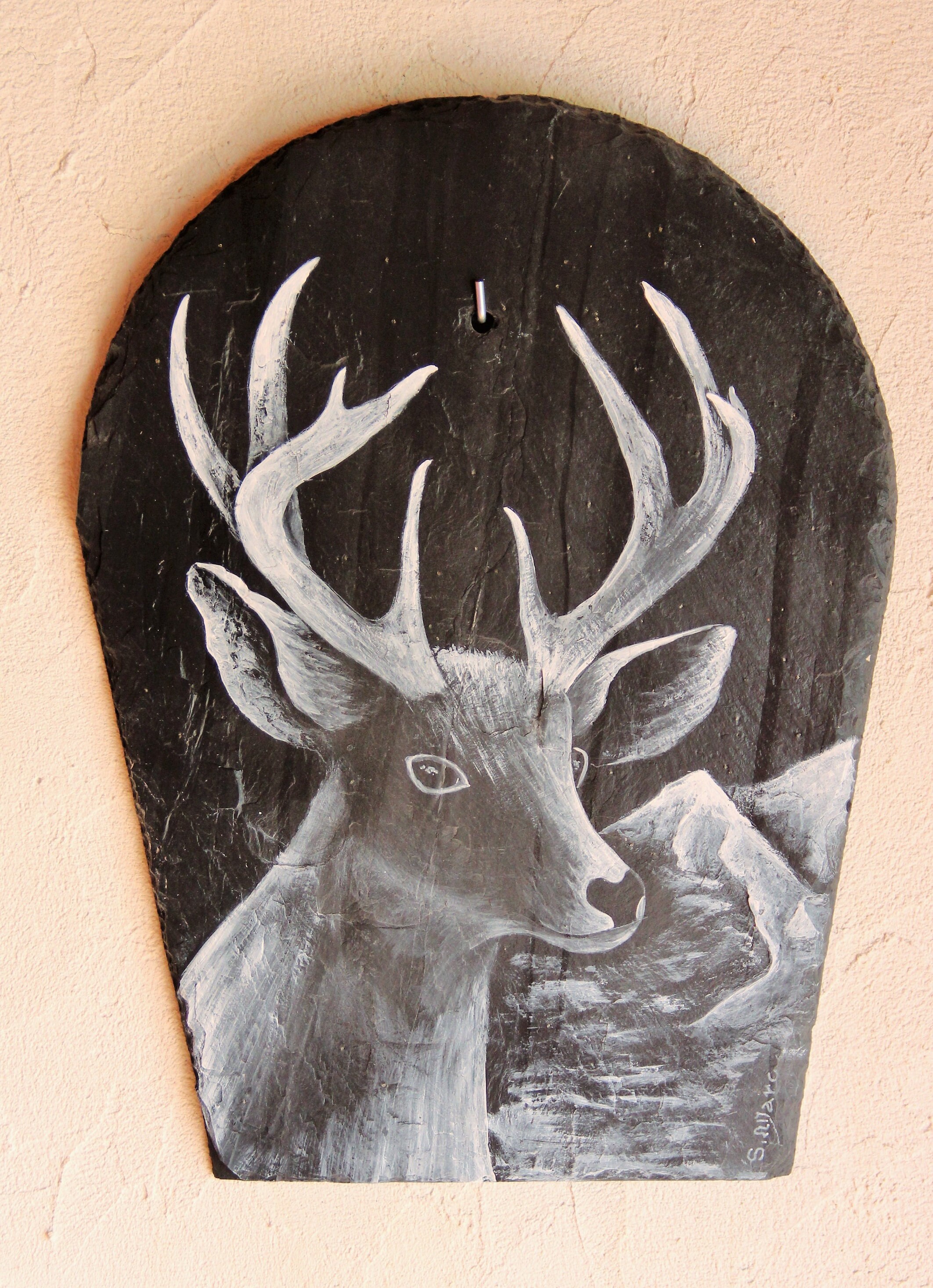 Cerf sur Ardoise