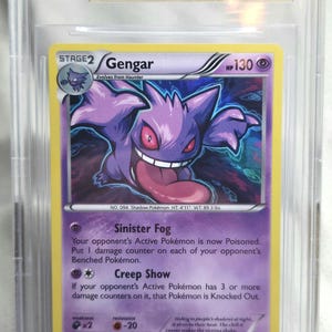 2015 Pokémon XY Breakthrough Gengar Holo Raro #60/162 BGS 9.5 Gem Mint - Becket Graded Pokemon TCG - Evolución de Psíquico Ghastly Haunter