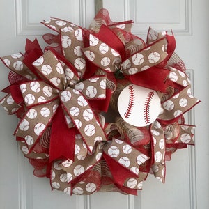 Best Baseball wreath, Baseball Wreath, Baseball Door Wreath, Front Door Wreath, Ball Door Wreath, summer Sports
