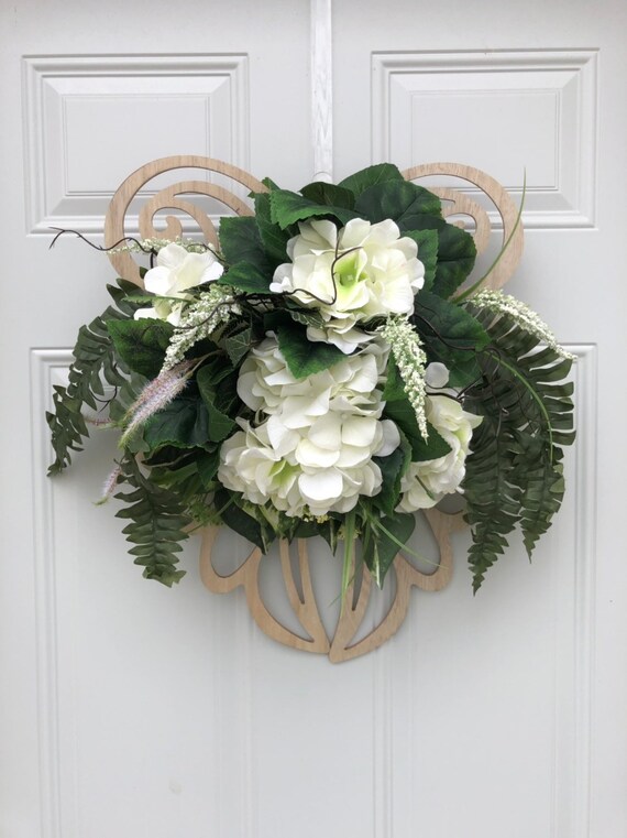 Angel Wings Angel Floral Arrangement Door Hanger Angels Etsy