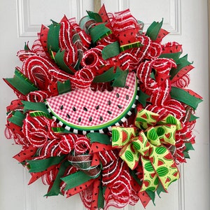 Watermelon Wreath, Summer Wreath, Front Door Wreath, Watermelon Wreath for Front Door, Watermelon Door Wreath, Best Summer Wreath