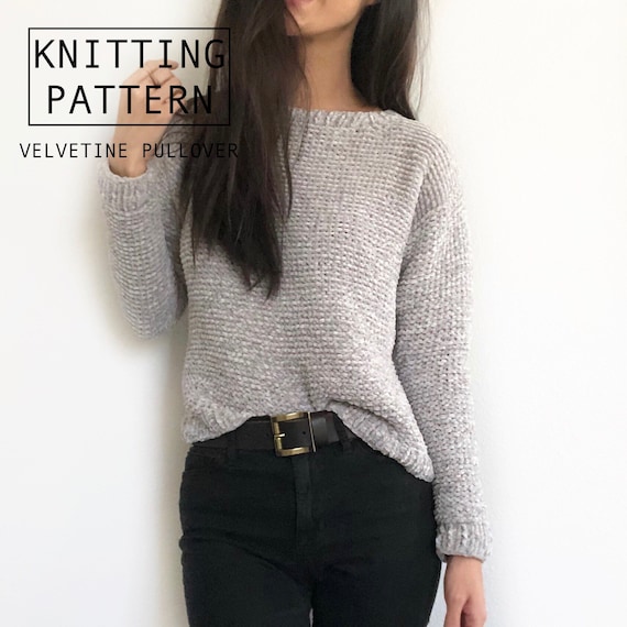 「Ririii 」NKNIT pattern pullover sweat Midnight Jumper Knitting Pattern – Short Turtleneck