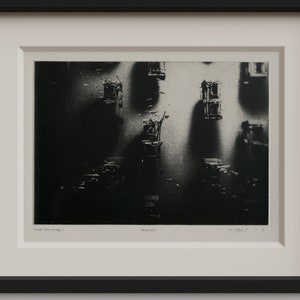Gravure Estampe I Gravures I Taille-douce I Aquatinte I Mezzotinte I Noir et blanc I Architecture I Photographie I Ville I Loft Moderne