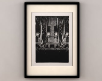 Industrial Structure II - Etching l Aquatint l Mezzotint l Graphic print l Art