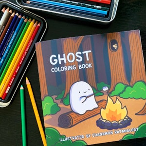 Ghost Coloring Book | Cute Activity Book for Kids | Coloring Book for Adults