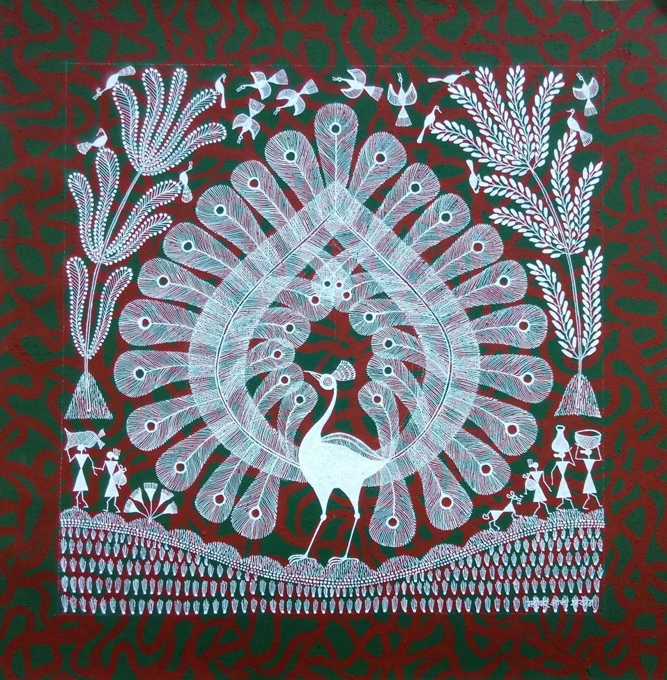 Warli Painting On Dress Material