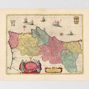 Portugal Old Map | Lisbon, Coimbra, Setbal, Santarm, Leiria, Portugal Spain, Portugal, Porto, Aveiro, Viseu, Beja, Iberian Peninsula, Douro,
