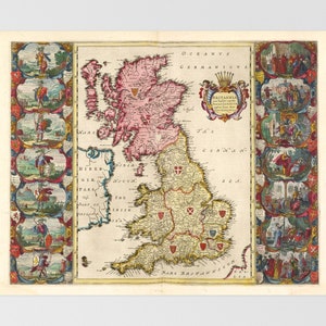 Landkarte Britische Inseln | London, Dublin, Glasgow, Manchester, Belt, England, Dumfries, Carlisle, Douglas, Highland, Brit