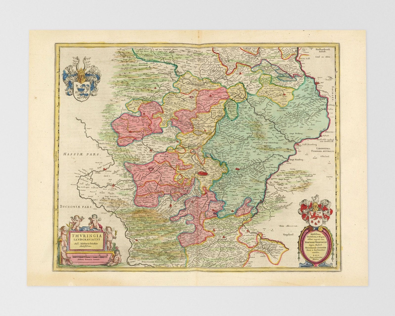 Weimar germany map - Etsy België, image size:1600x1280