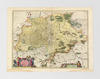Saxony Old Map | Chemnitz, Flha, Hohenstein Ernstthal, Limbach Oberfrohna, Dbeln, Saxony, Germany, Penig, Oberlungwitz, Augustusburg, Ore Mo