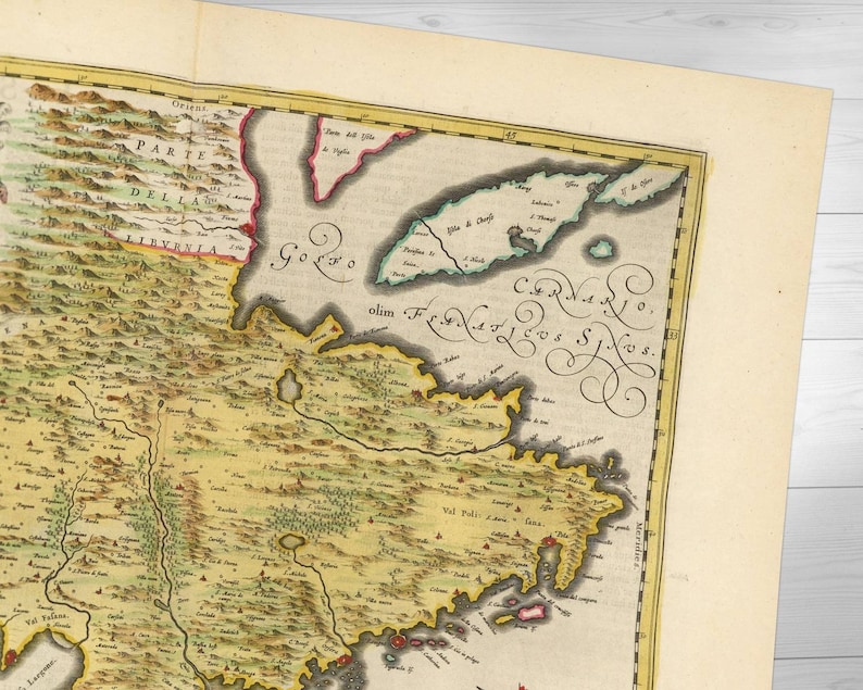 Map of Istria } Gift for Italian Dad: Buzet, Pazin, Koper Capodistria ...