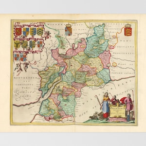 Karte von Gloucestershire | Gloucester, Stonehouse, Stroud, Nailsott, Panswick, South West, Vereinigtes Königreich, Amberley, Birdlip, Frampton Man