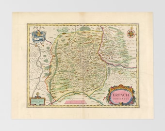 Germany Old Map | Frth, Erlenbach Am Main, Brensbach, Gersprenz, Frnkisch Crumbach, Central Germany, Germany, Gras Ellenbach, Bockenrod, Lau