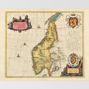 Landkarte Norwegen | Oslo, Trondheim, Bergen, Molde, Namsos, Norwegen, Rrvik, Gjvik, Kristiansand, Vsterbotten, Skandinavien, Klarlven, Vnern, Jmtl