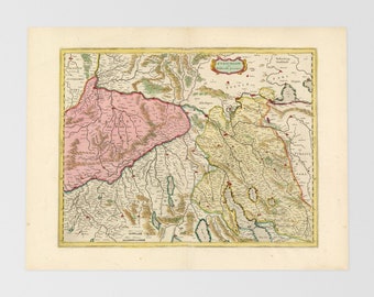 Aargau, Switzerland Old Map | Baden, Wettingen, Spreitenbach, Brugg, Wohlen, Switzerland, Aarau, Adliswil, Schlieren, Zrich, Donau, Baden Wr
