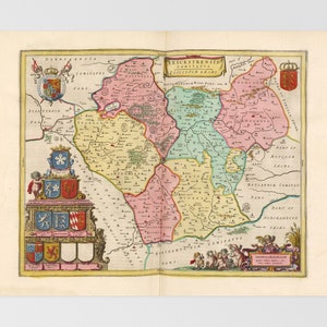 Leicestershire Old Map | Leicester, Oadby, Wigston, Loughborough, Hinckley, East Midlands, United Kingdom, Braunstone Town, Glenfield, Kilby