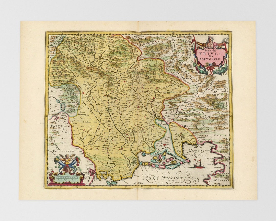 Map Of Friuli venezia Giulia Udine Gemona Del Friuli Gorizia 