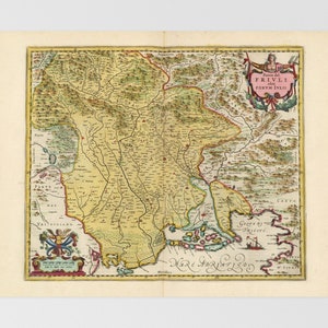 Mapa de Friuli-Veneza Júlia | Udine, Gemona Del Friuli, Gorizia, Pordenone, Palmanova, Norte da Itália, Itália, Trieste, Ronchi Dei Legionar