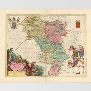 Derbyshire Old Map | Derby, Belper, Wirksworth, Ashbourne, Matlock, East Midlands, United Kingdom, Thorpe, Whatstandwell, Cromford, Derbyshi