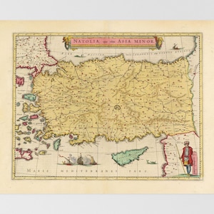 Turkey Old Map | Istanbul, Ankara, Konya, Nicosia, Adana, Turkey, Antalya, Eskiehir, Krkkale, Anatolia, Ceyhan, Saksak Dagi, Sivas, Isparta,