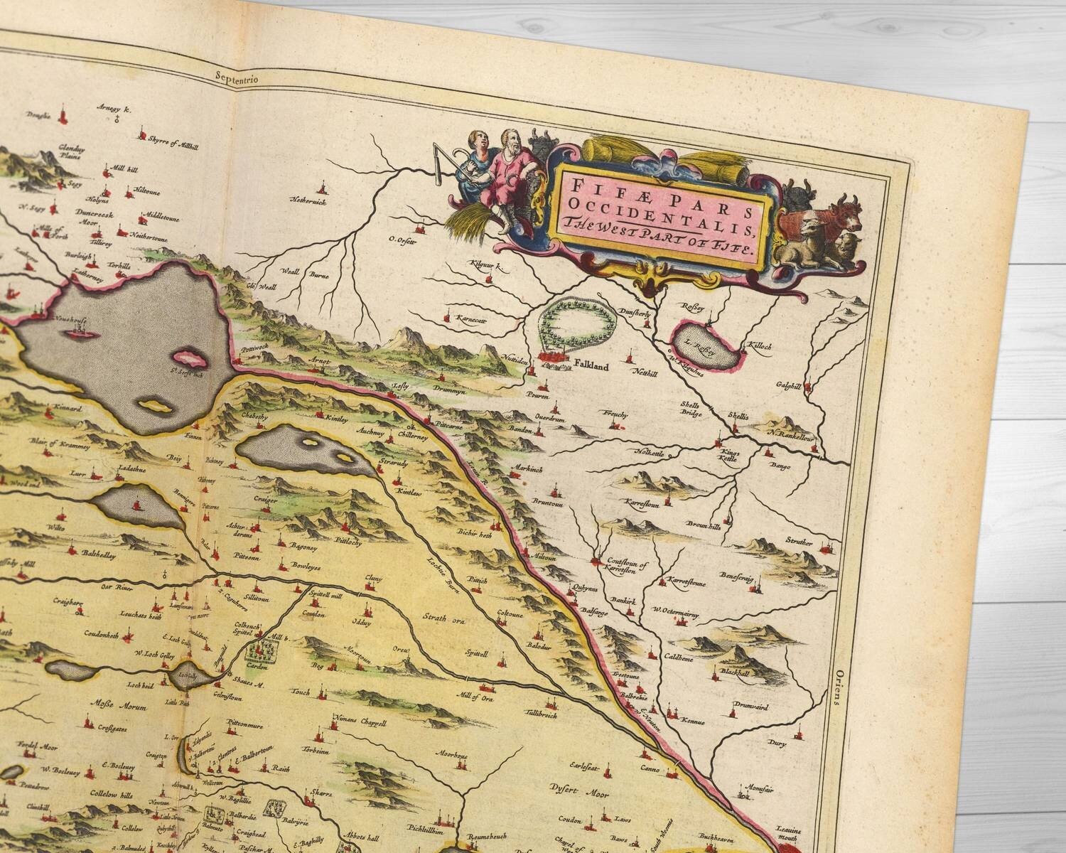 Fife Old Map Cowdenbeath, Cardenden, Lochgelly, Ballingry, Kelty, Fife, United Kingdom