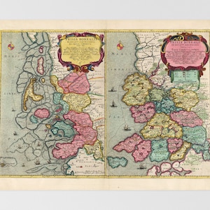 North Frisia Old Map | Leck, Niebll, Wyk Auf Fhr, Tnder, Flensburg, Northern Germany, Germany, Stedesand, Aventoft, Langenhorn, Schleswig Ho