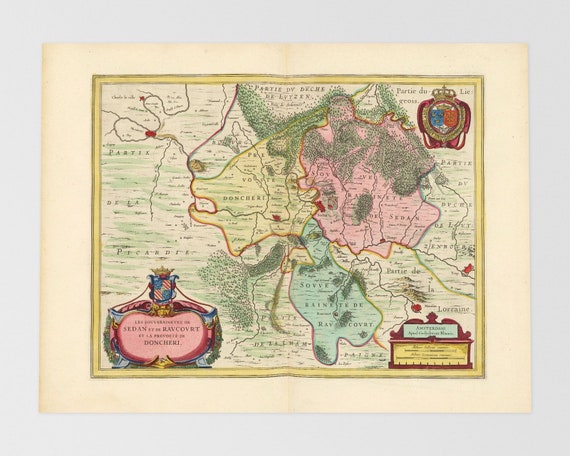 フランスアンティーク　MAP Antique Map of France, 18th Century, Fine Art Reproduction MP012