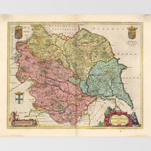 Yorkshire Old Map | York, Leeds, Wakefield, Sherburn In Elmet, Harrogate, North Yorkshire, United Kingdom, Haxby, Pontefract, Otley, Great B